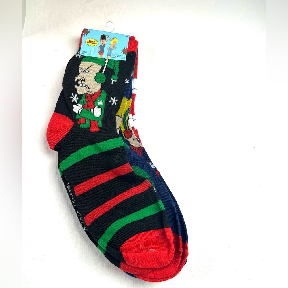 Men’s Beavis Butthead Socks Size 6-12